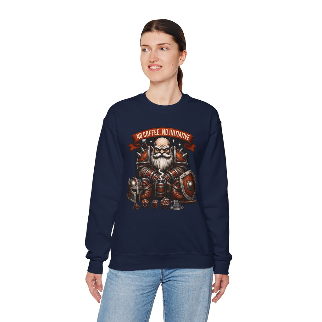 No Coffee, No Initiative | Fantasy RPG Sweatshirt
