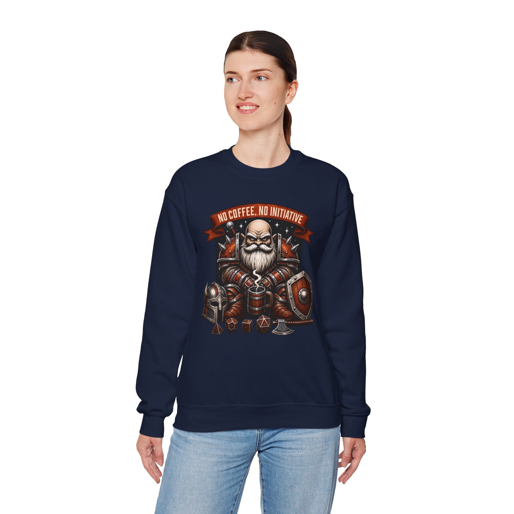 No Coffee, No Initiative | Fantasy RPG Sweatshirt