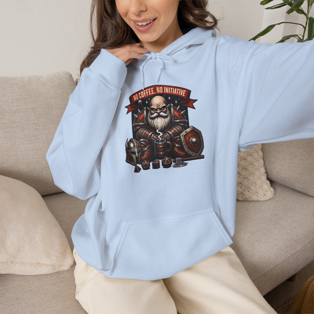 No Coffee, No Initiative | Fantasy RPG Hoodie