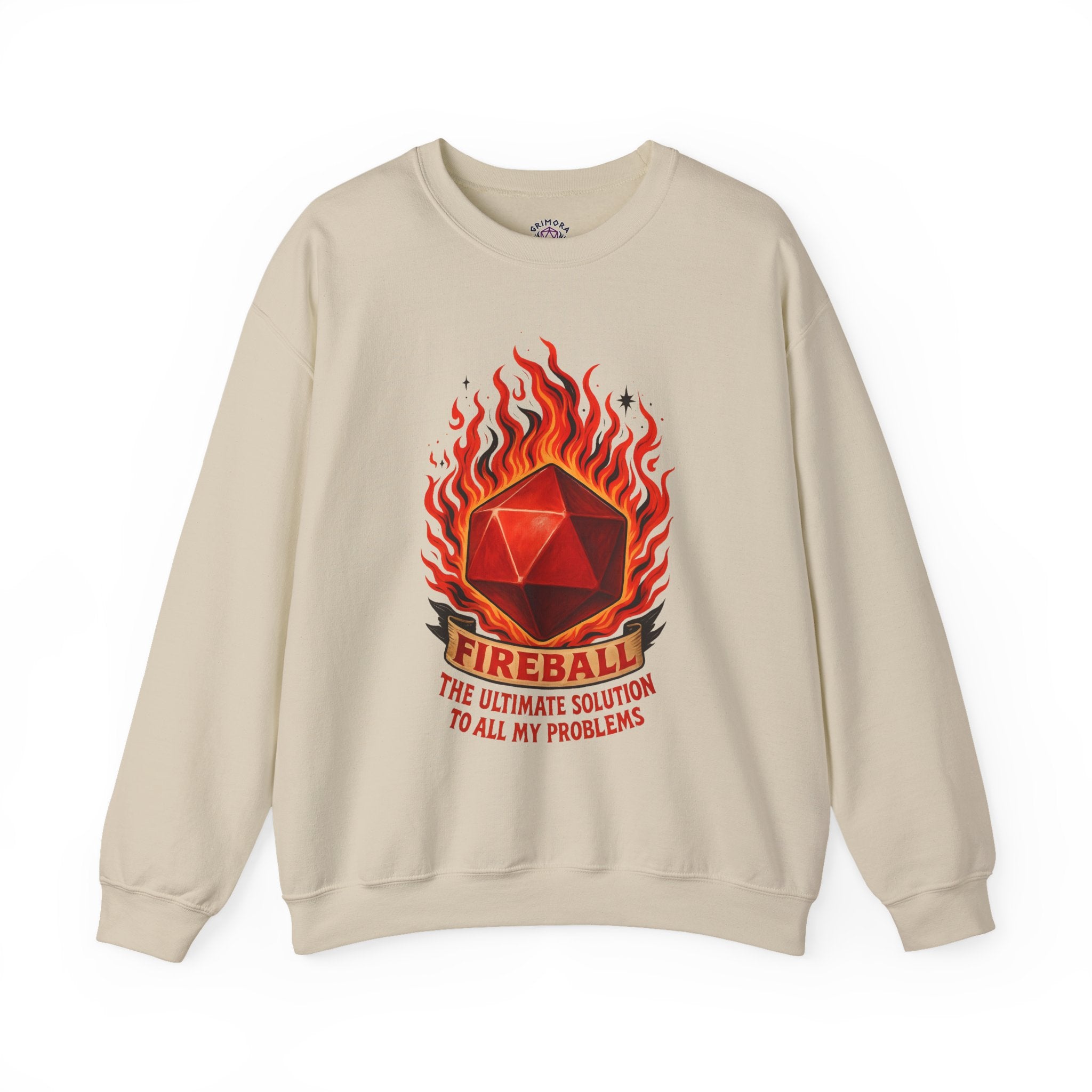 Fireball – The Ultimate Solution to All My Problems| Funny RPG Sweatshirt