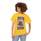 Cleric Cat at Your Service D&D T-shirt | Cat Lover RPG Gift
