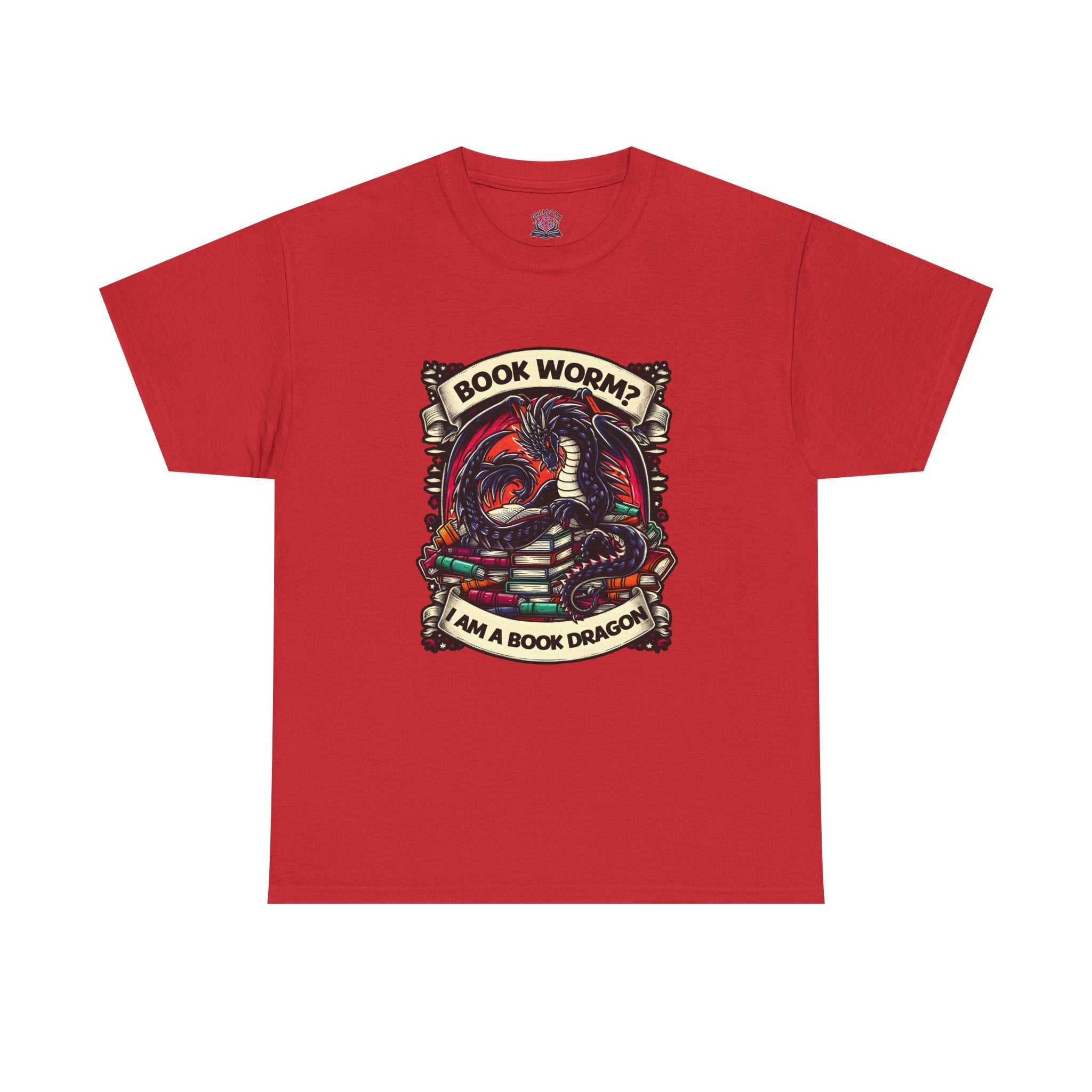 Book Worm? I Am a Book Dragon, Fantasy Reader T-shirt