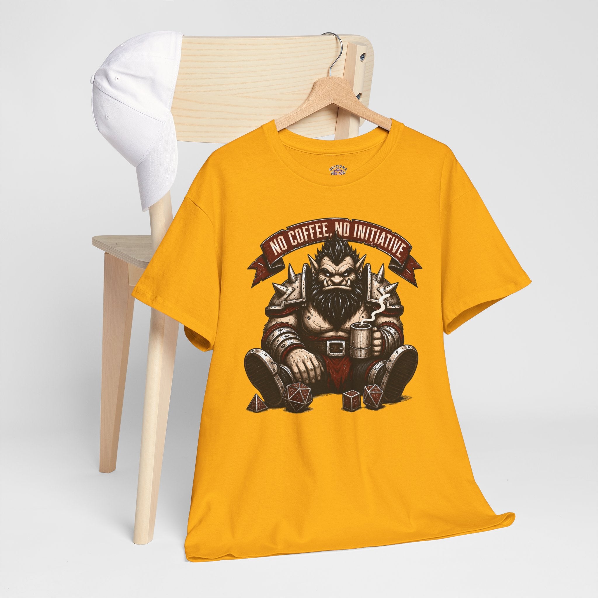 No Coffee, No Initiative | Fantasy RPG T-shirt