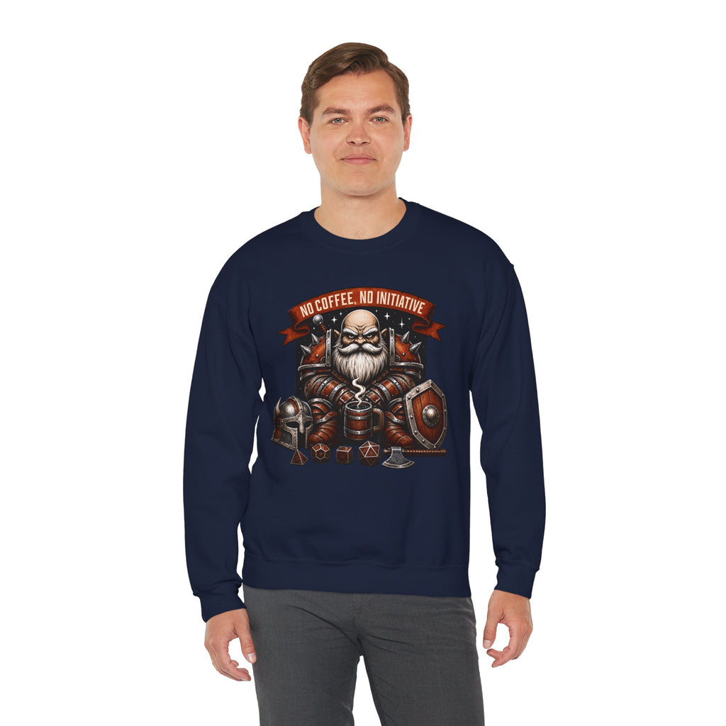 No Coffee, No Initiative | Fantasy RPG Sweatshirt
