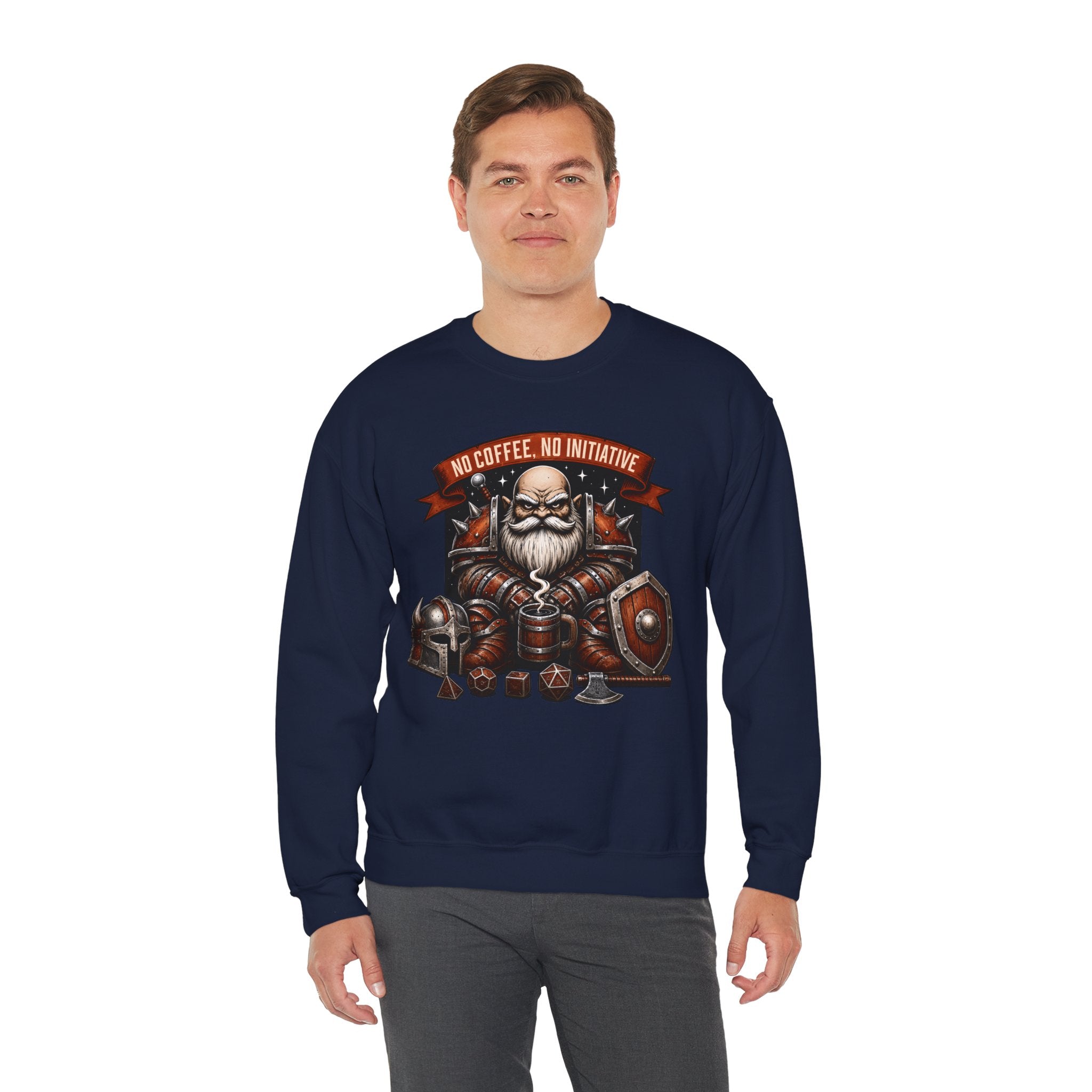 No Coffee, No Initiative | Fantasy RPG Sweatshirt