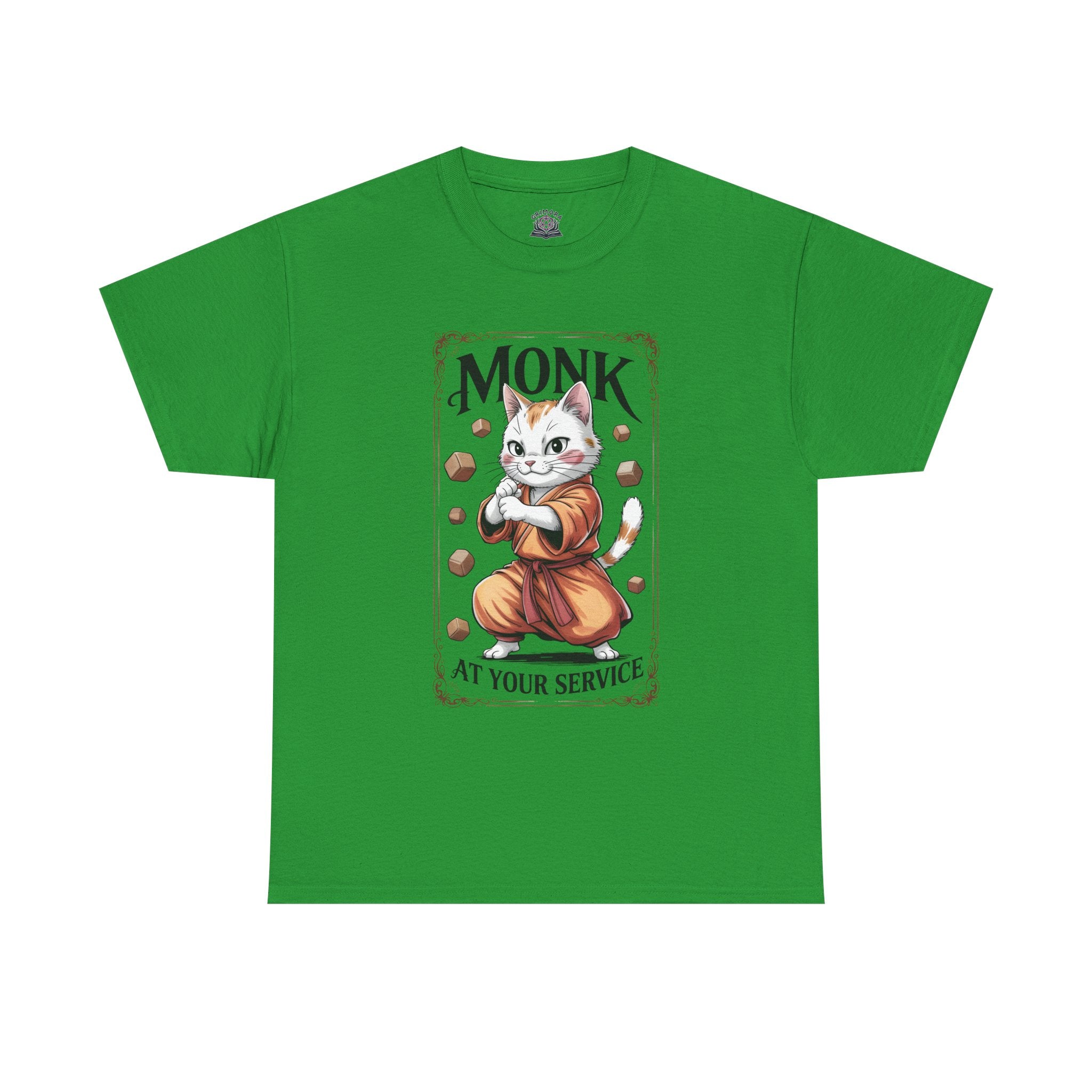 Monk Cat at Your Service D&D T-shirt | Cat Lover RPG Gift