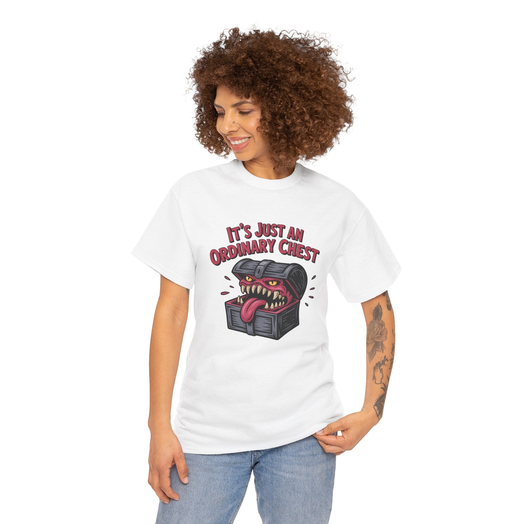 "It's Just An Ordinary Chest" — Mimic monster T-shirt