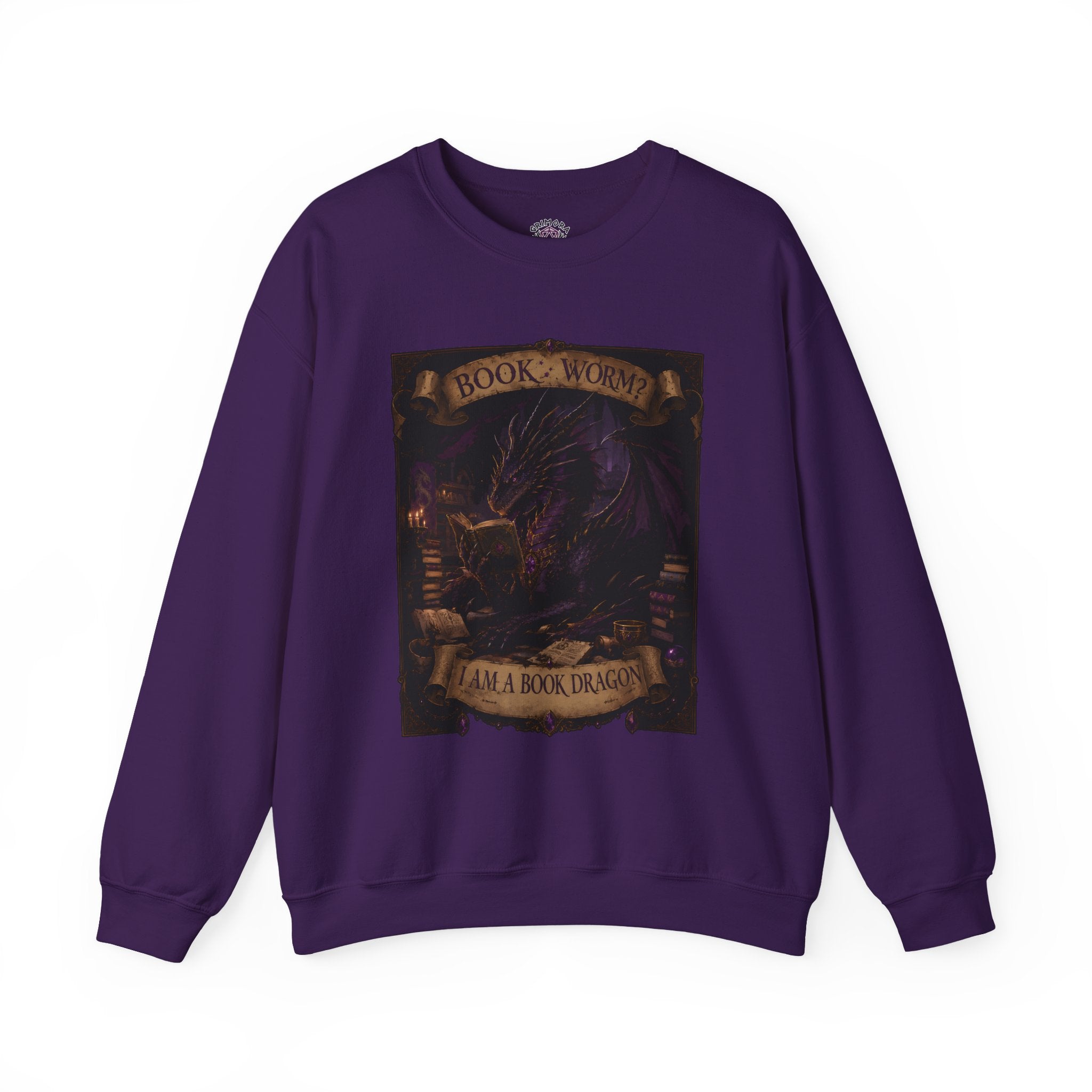 Book Worm? I Am a Book Dragon, Fantasy Reader Sweatshirt