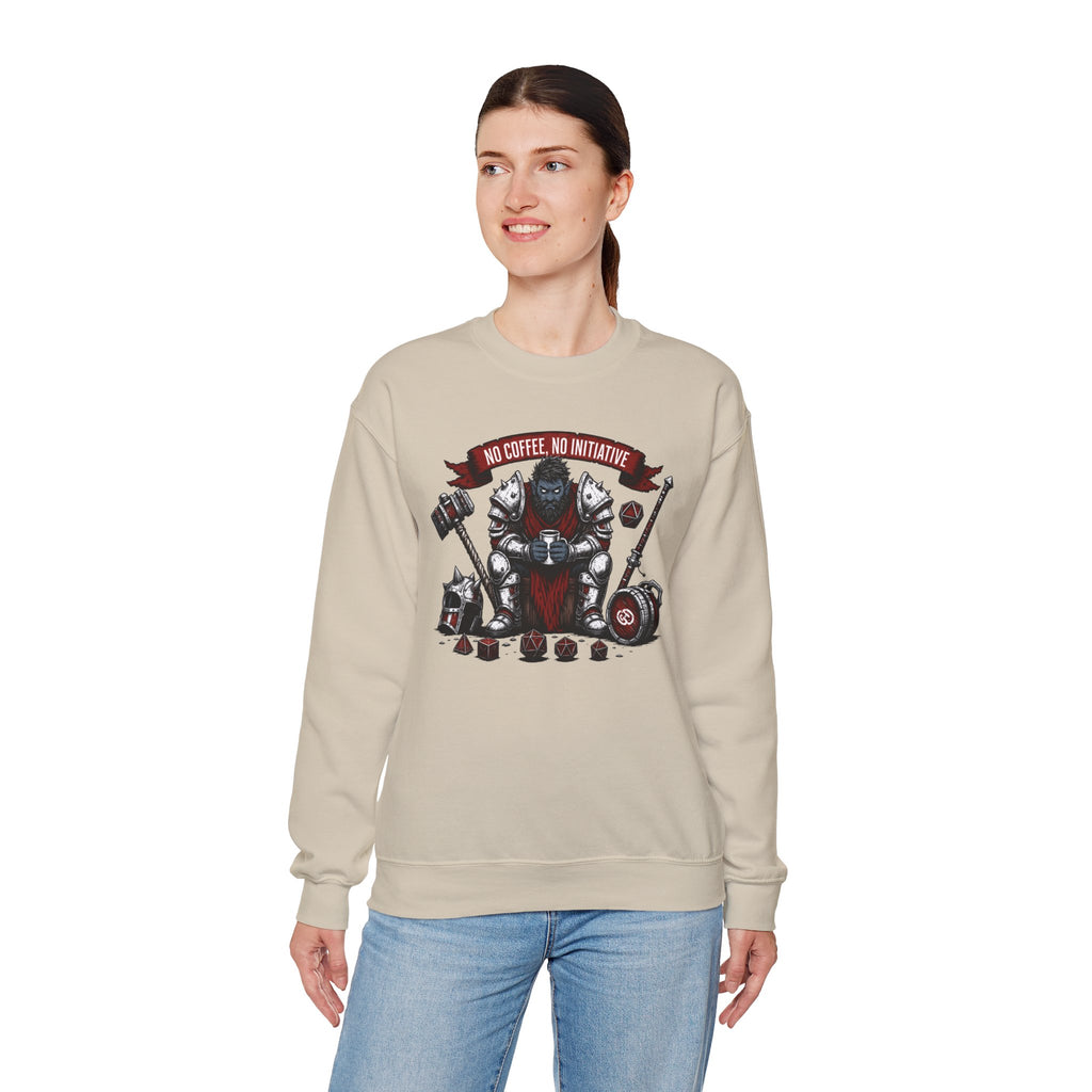 No Coffee, No Initiative | Fantasy RPG Sweatshirt