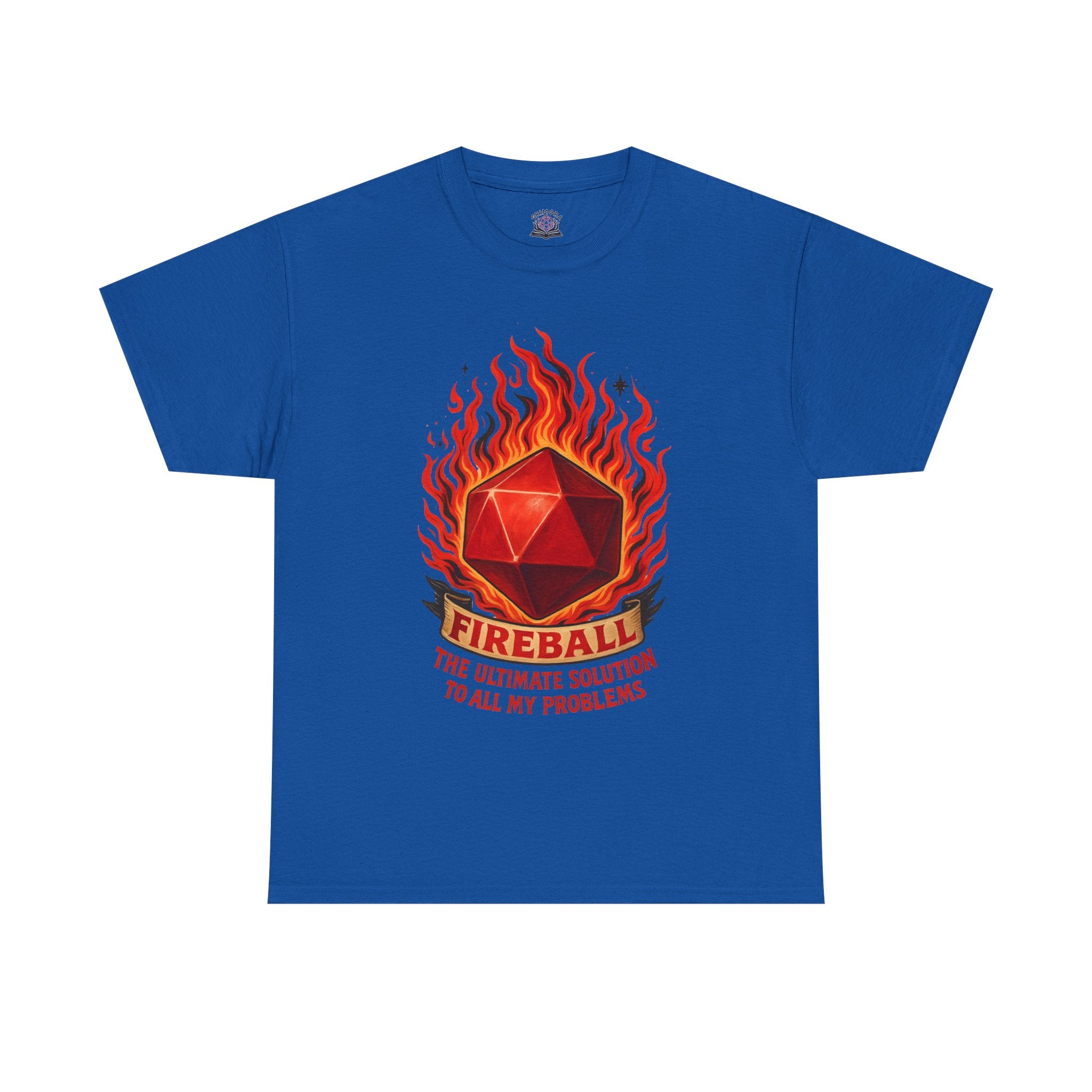 Fireball – The Ultimate Solution to All My Problems| Funny RPG T-shirt