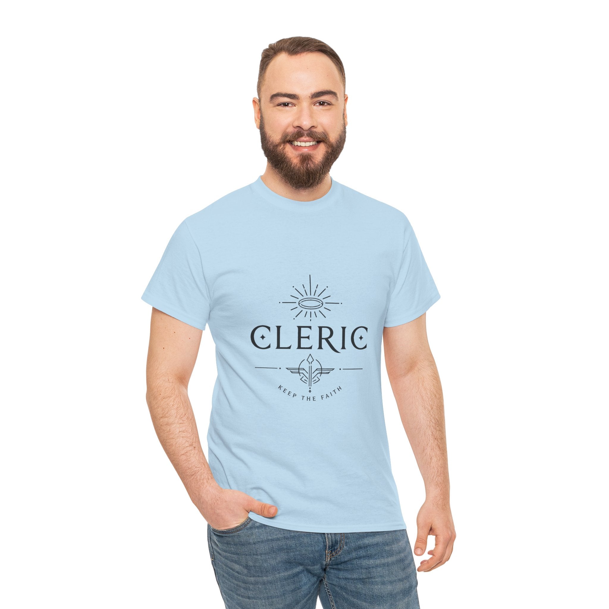 Cleric – Keep the Faith | DnD class T-shirt