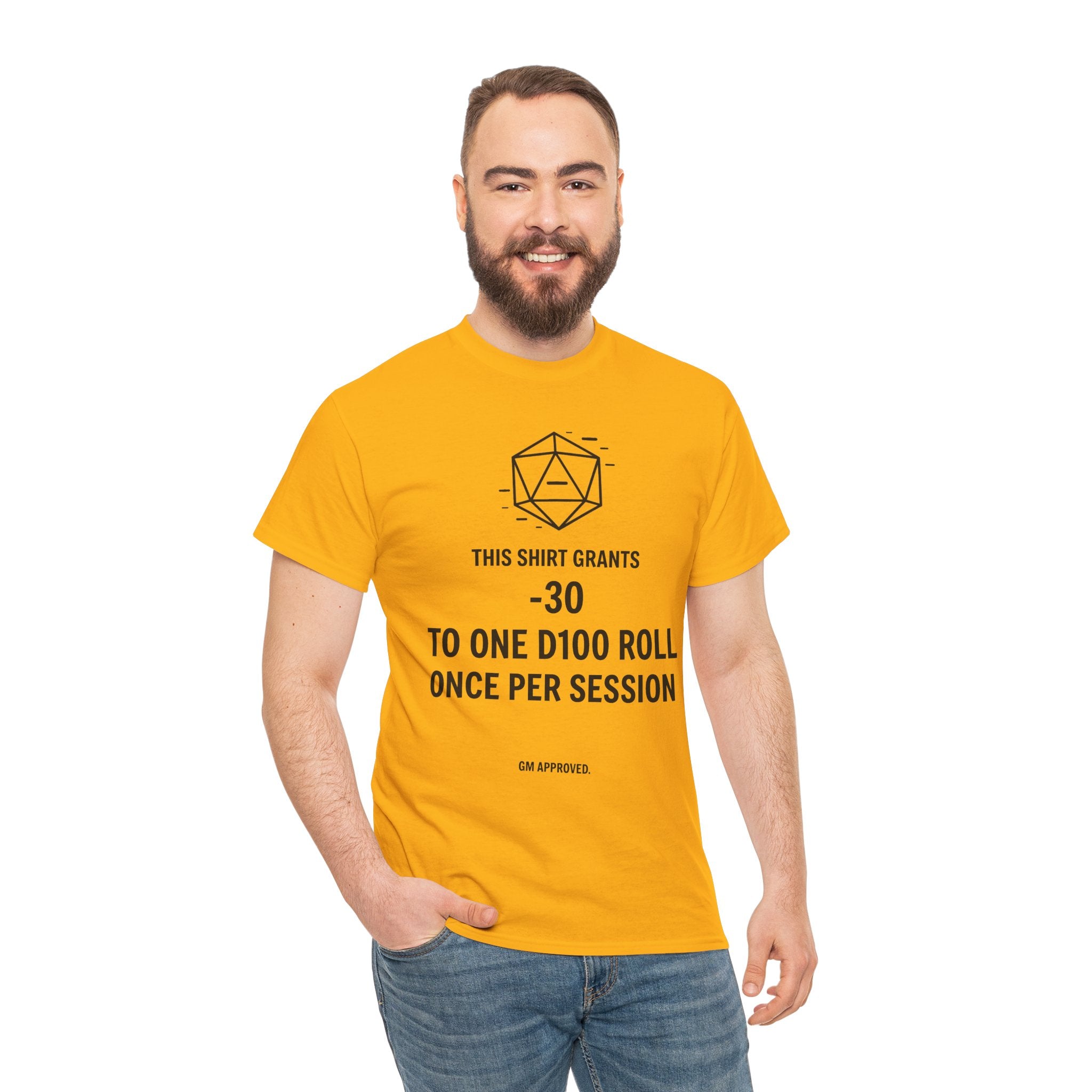 Dice roll minus modifier T-shirt | RPG Personalizable