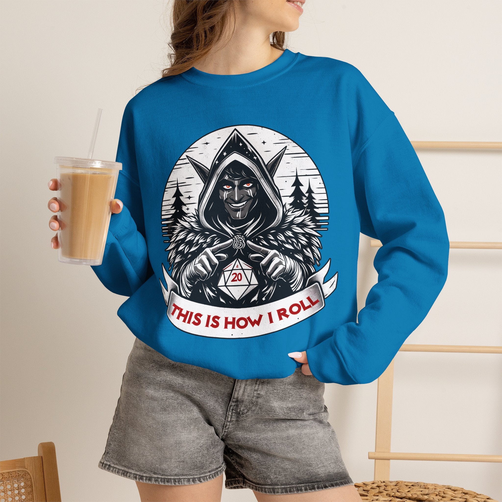 This Is How I Roll D20 Sweatshirt