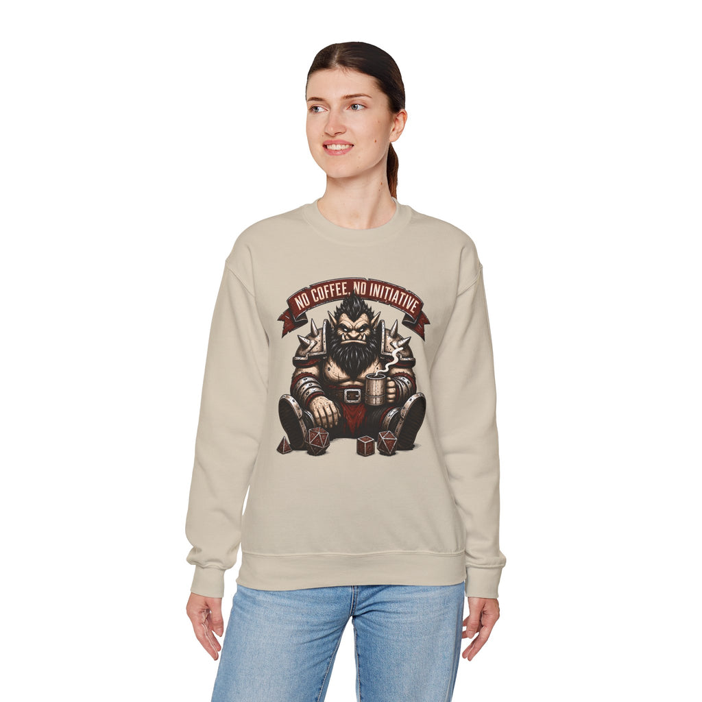 No Coffee, No Initiative | Fantasy RPG Sweatshirt