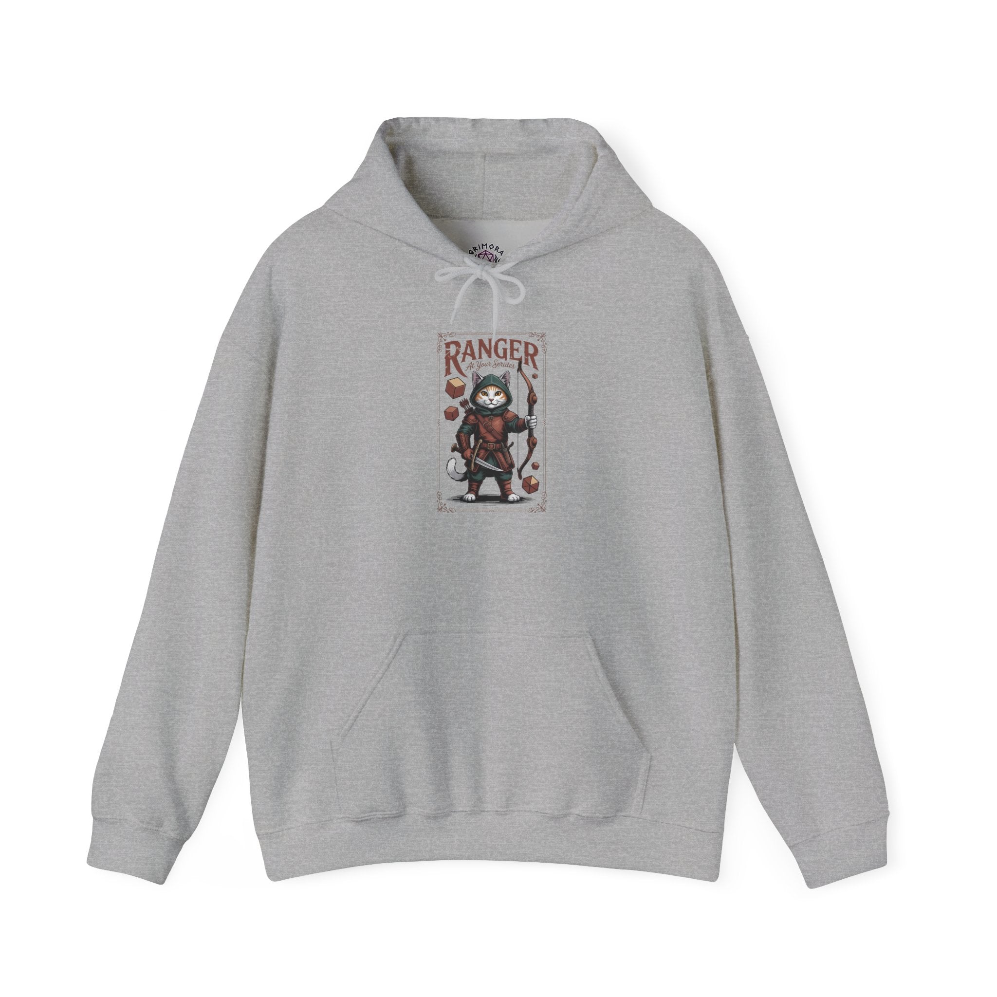 Ranger Cat at Your Serivece D&D Hoodie | Cat Lover RPG Gift