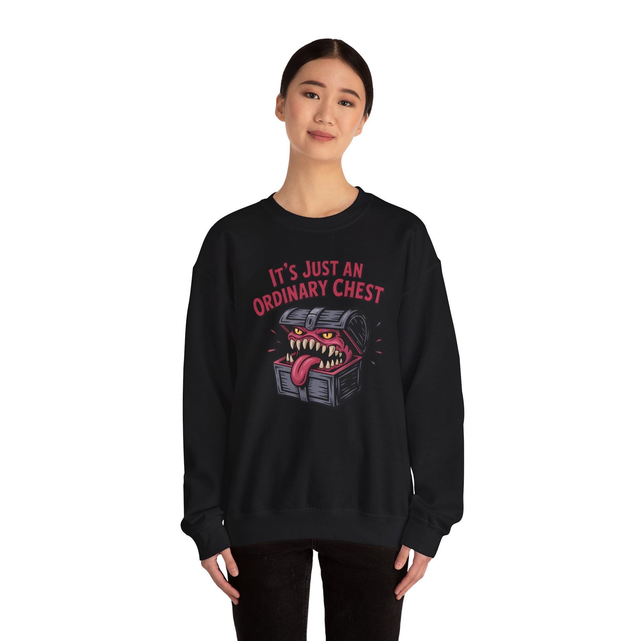 "It's Just An Ordinary Chest" — Mimic monster Sweatshirt