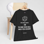 Dice roll minus modifier T-shirt | RPG Personalizable