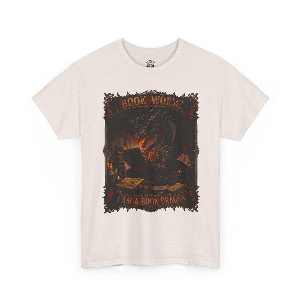 Book Worm? I Am a Book Dragon, Fantasy Reader T-shirt
