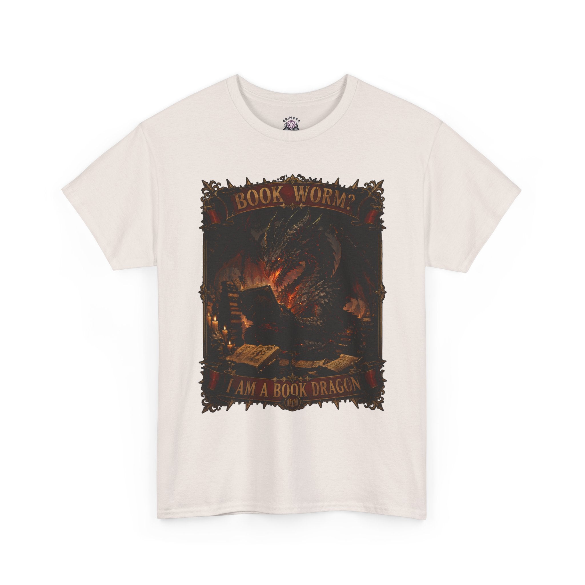Book Worm? I Am a Book Dragon, Fantasy Reader T-shirt