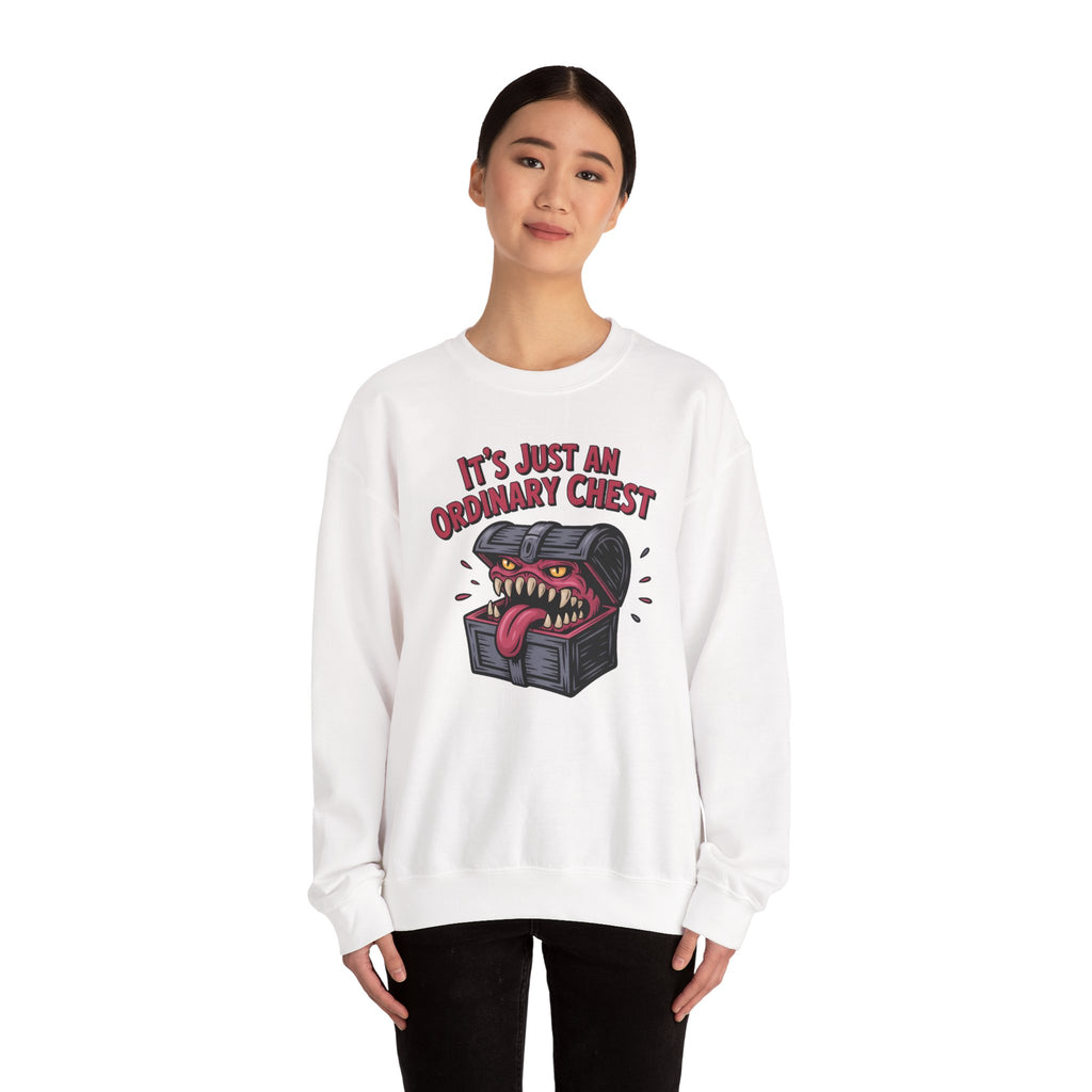 "It's Just An Ordinary Chest" — Mimic monster Sweatshirt