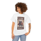 Cleric Cat at Your Service D&D T-shirt | Cat Lover RPG Gift