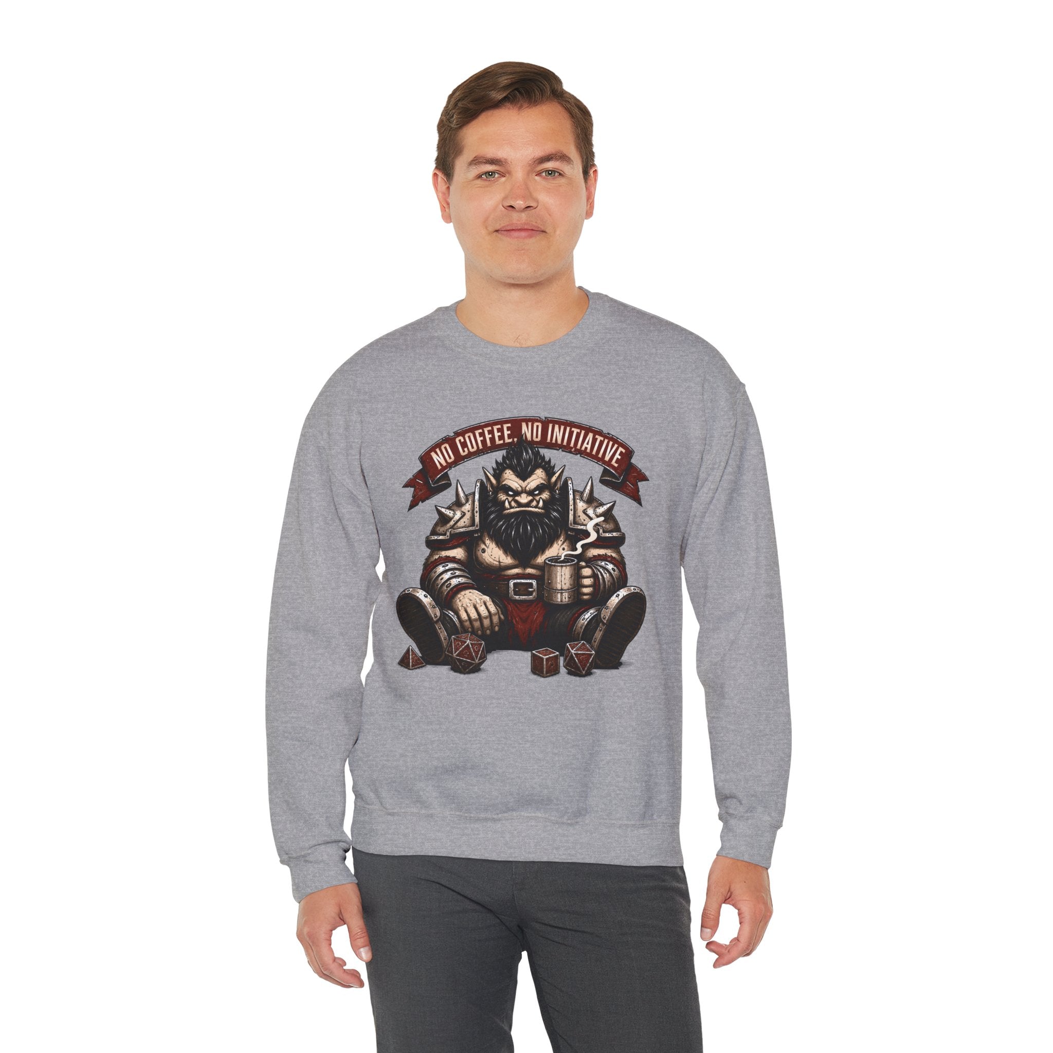 No Coffee, No Initiative | Fantasy RPG Sweatshirt