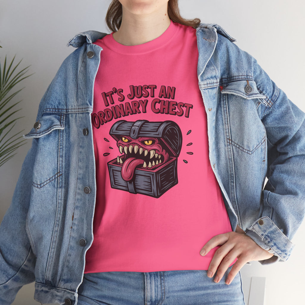"It's Just An Ordinary Chest" — Mimic monster T-shirt