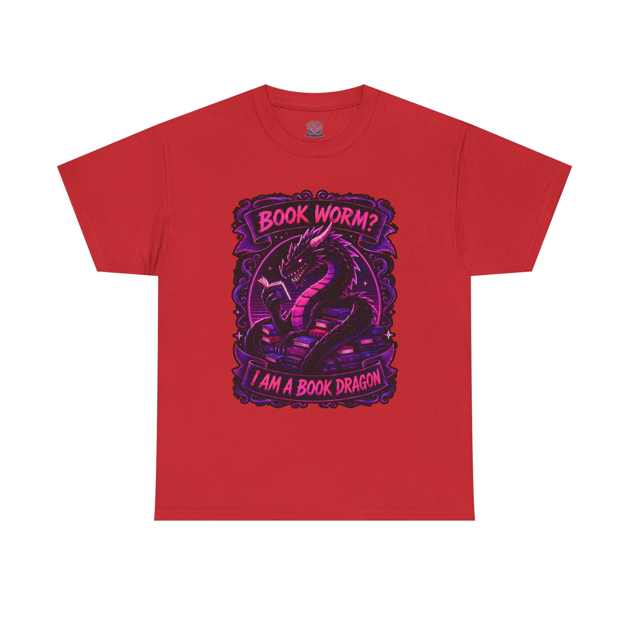 Book Worm? I Am a Book Dragon, Fantasy Reader T-shirt