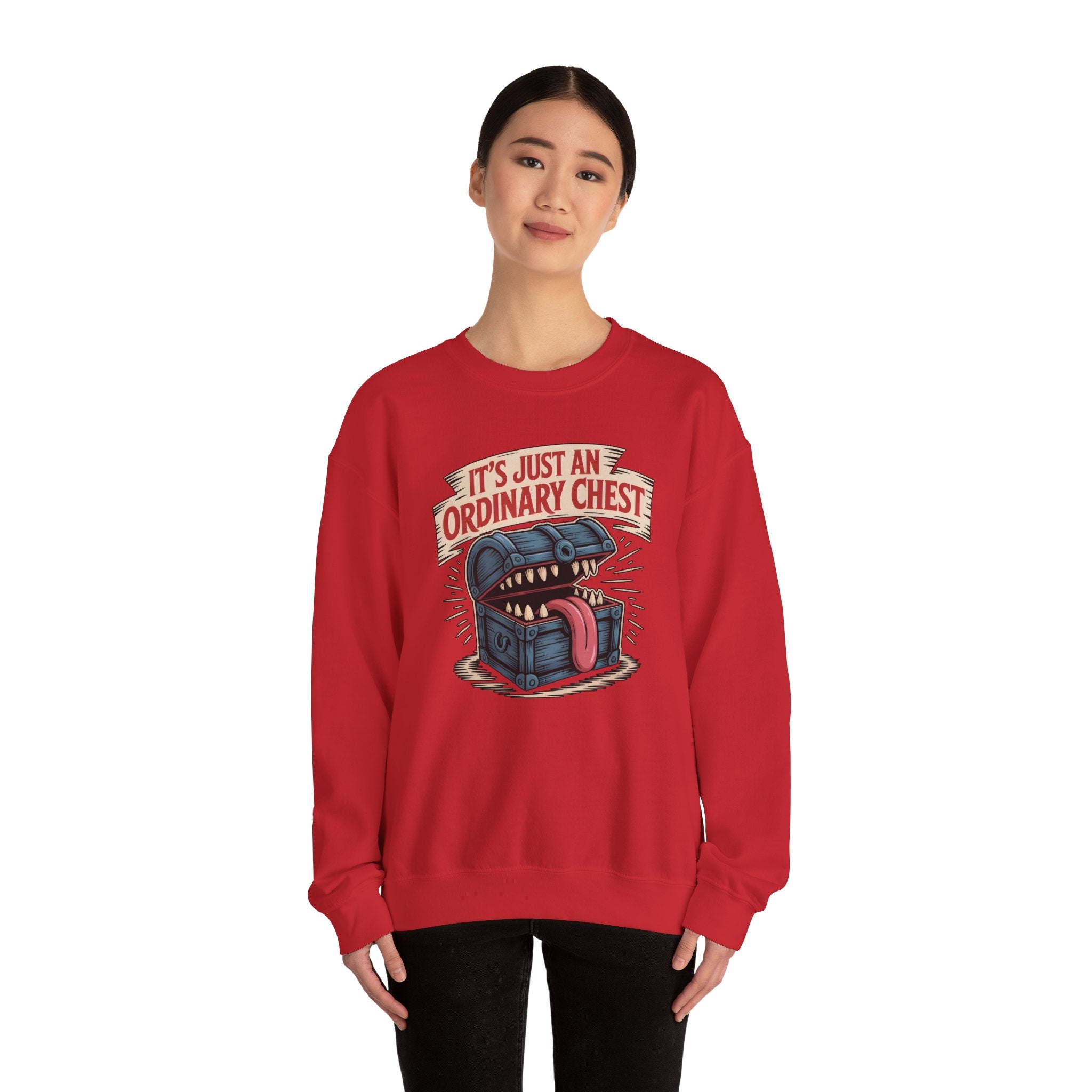 "It's Just An Ordinary Chest" — Mimic monster Sweatshirt