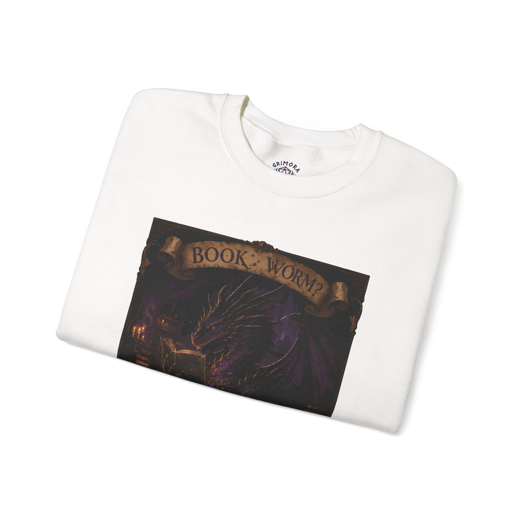 Book Worm? I Am a Book Dragon, Fantasy Reader Sweatshirt
