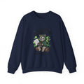 Feral But Free Crewneck Sweatshirt | chaotic-quirky, unhinged millennial burnout