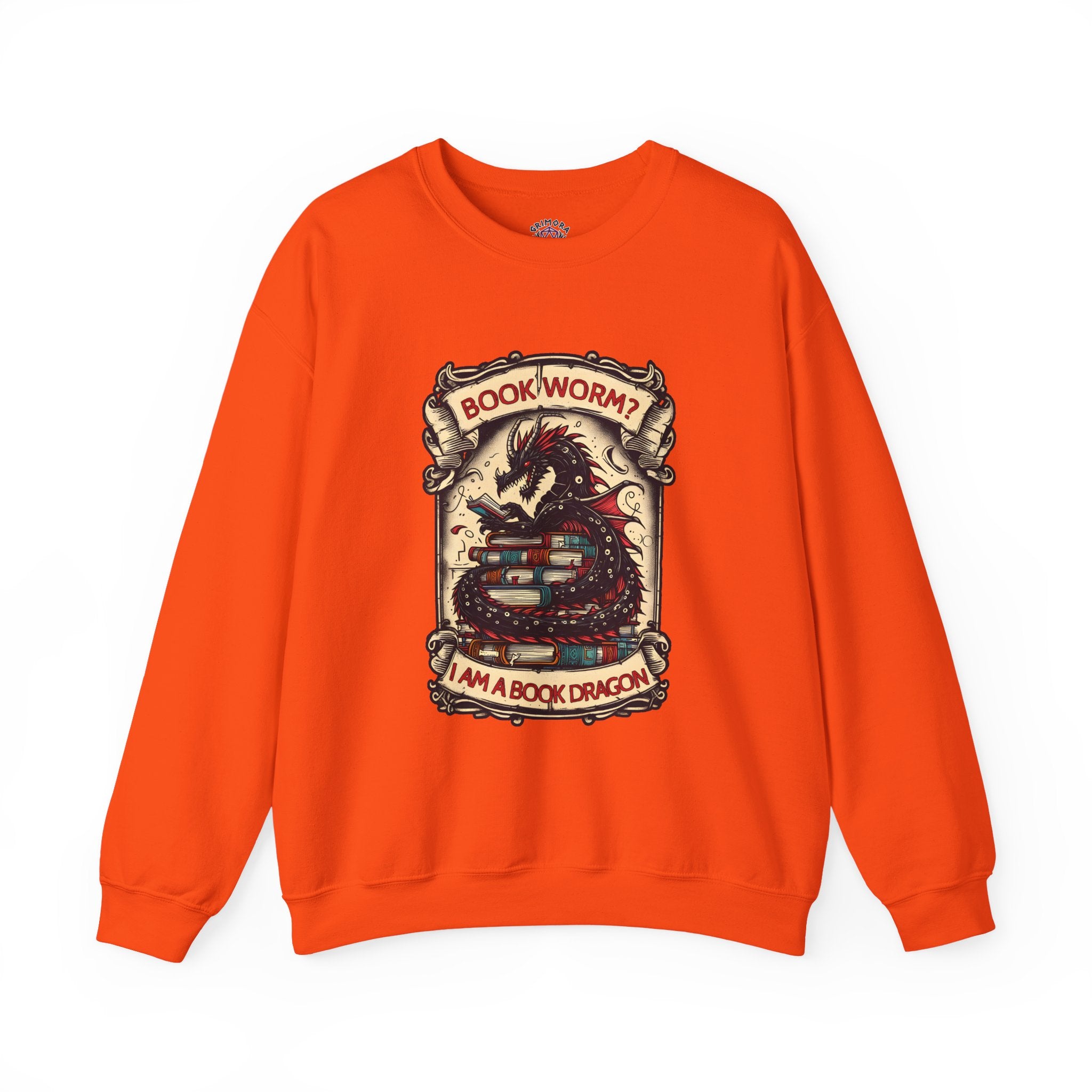 Book Worm? I Am a Book Dragon, Fantasy Reader Sweatshirt