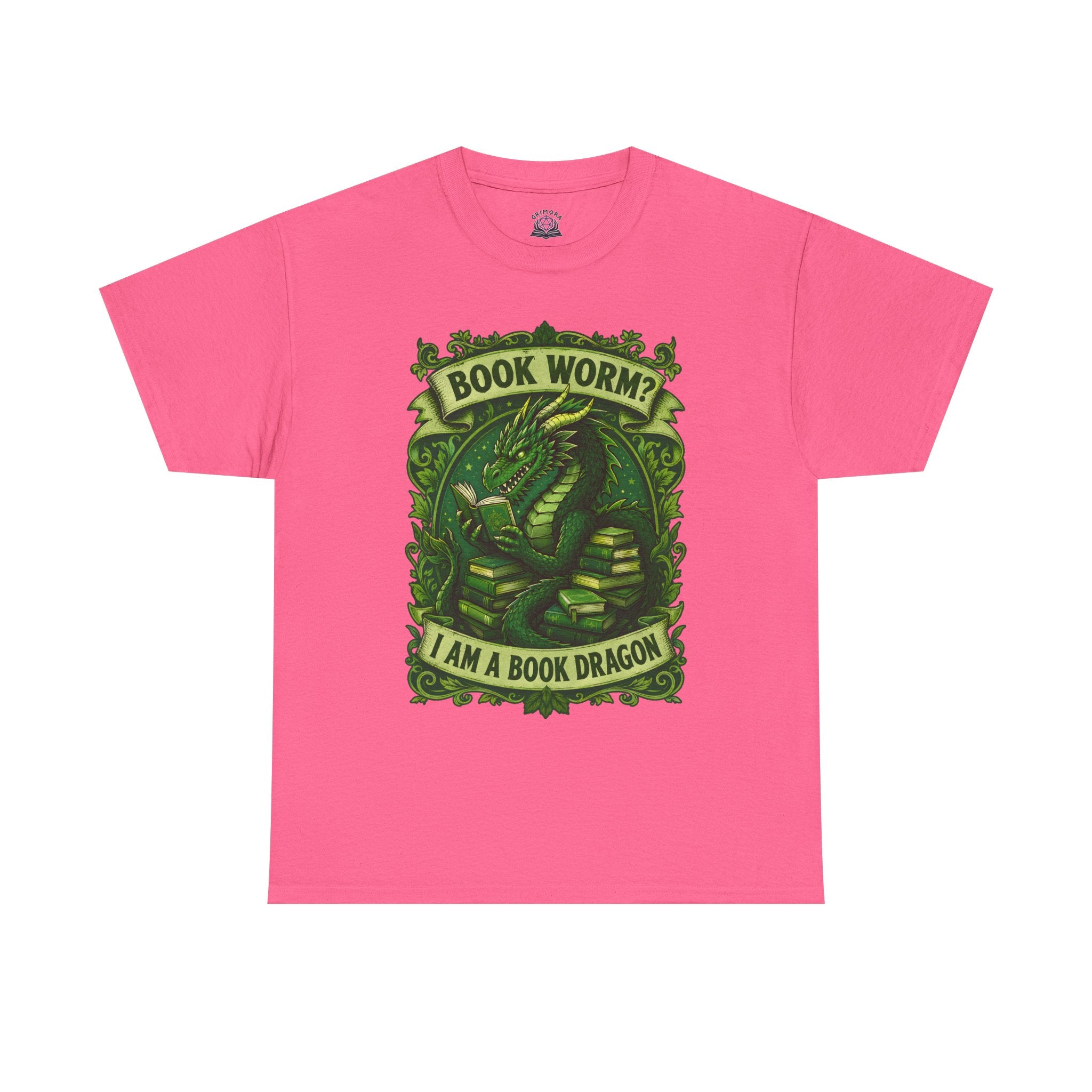 Book Worm? I Am a Book Dragon, Fantasy Reader T-shirt
