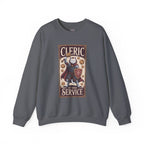 Cleric Cat at Your Service D&D Sweatshirt | Cat Lover RPG Gift