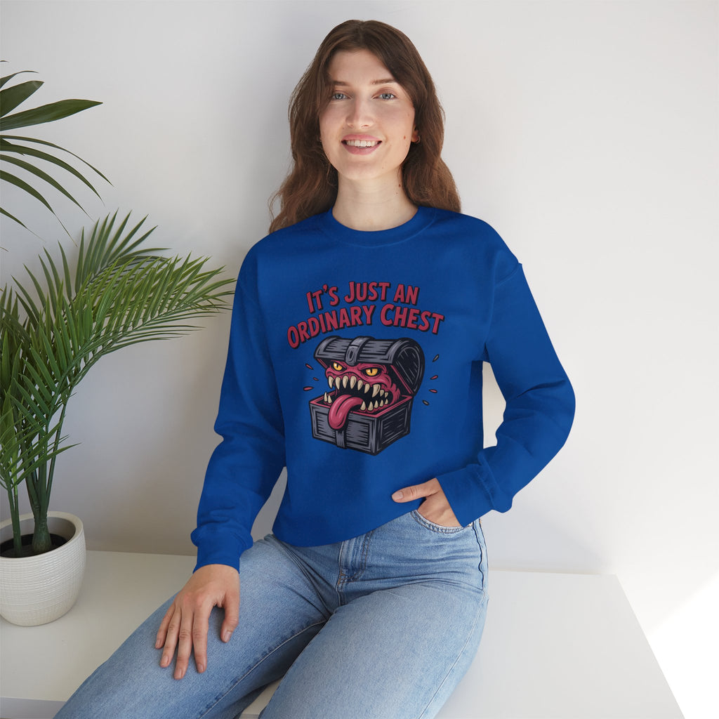 "It's Just An Ordinary Chest" — Mimic monster Sweatshirt