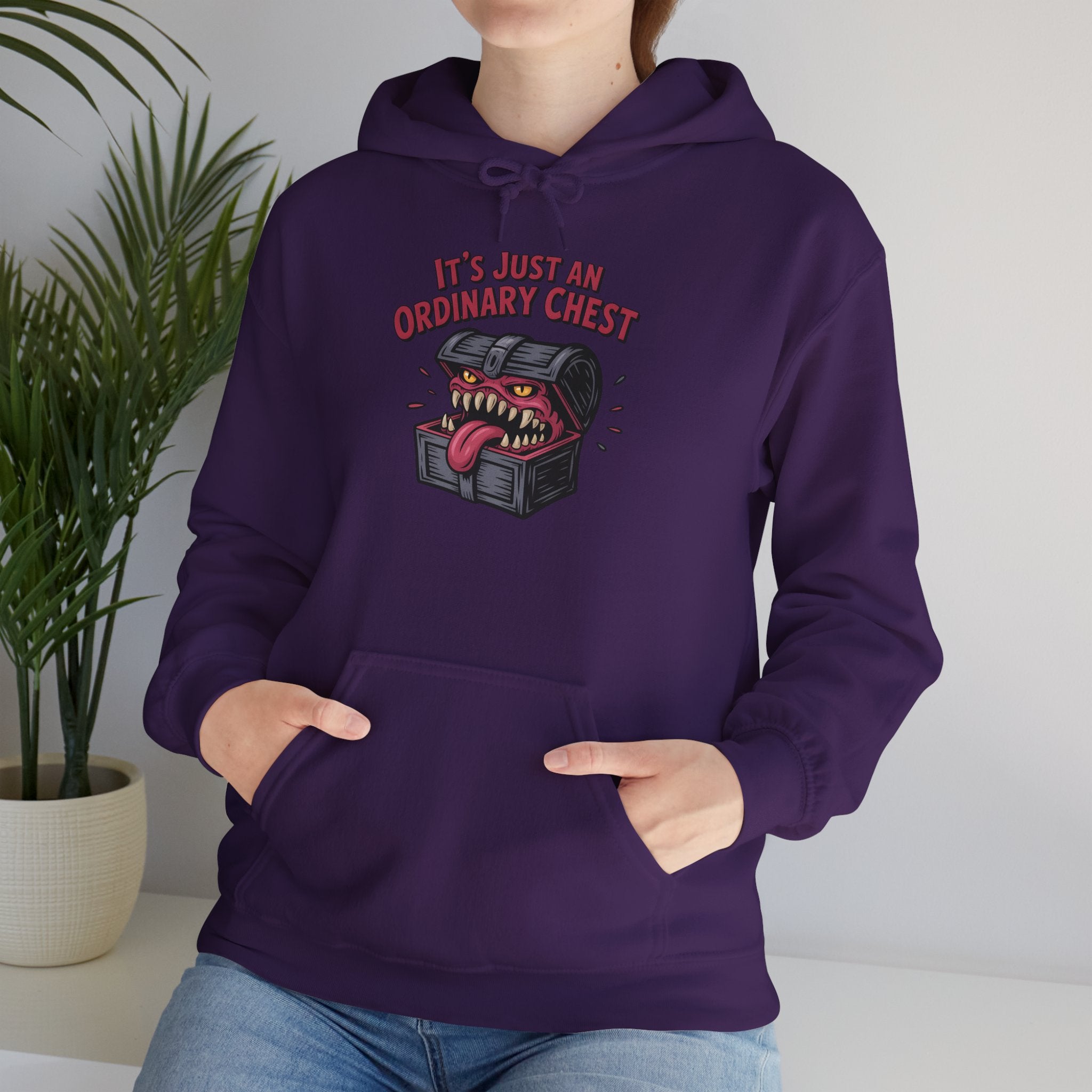 "It's Just An Ordinary Chest" — Mimic monster Hoodie