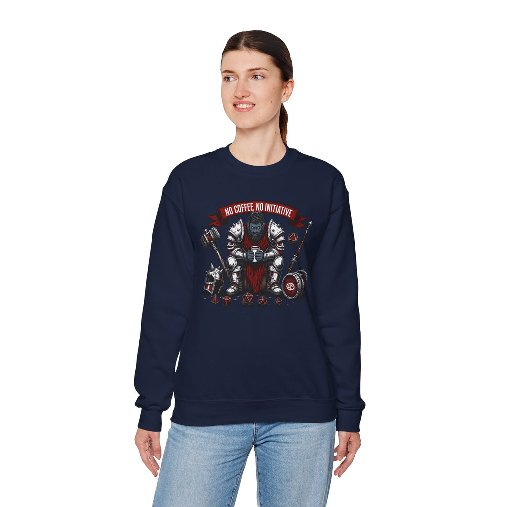 No Coffee, No Initiative | Fantasy RPG Sweatshirt