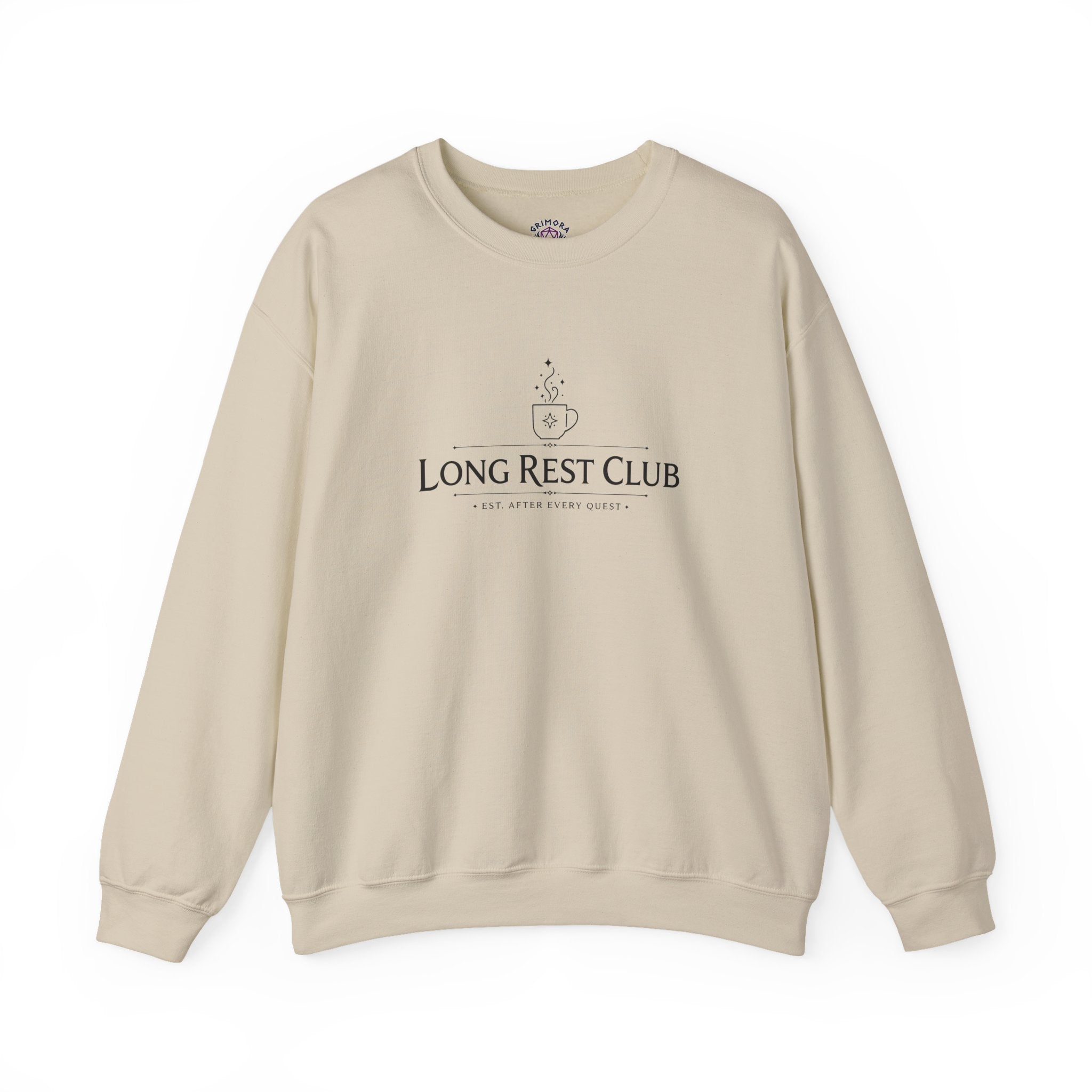 Long Rest Club – Est. After Every Quest | Fantasy RPG Sweatshirt