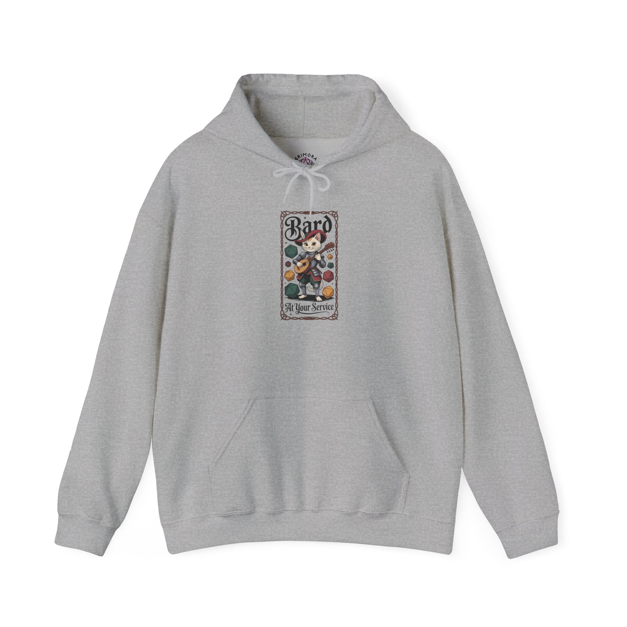 Bard Cat at Your Serivece D&D Hoodie | Cat Lover RPG Gift