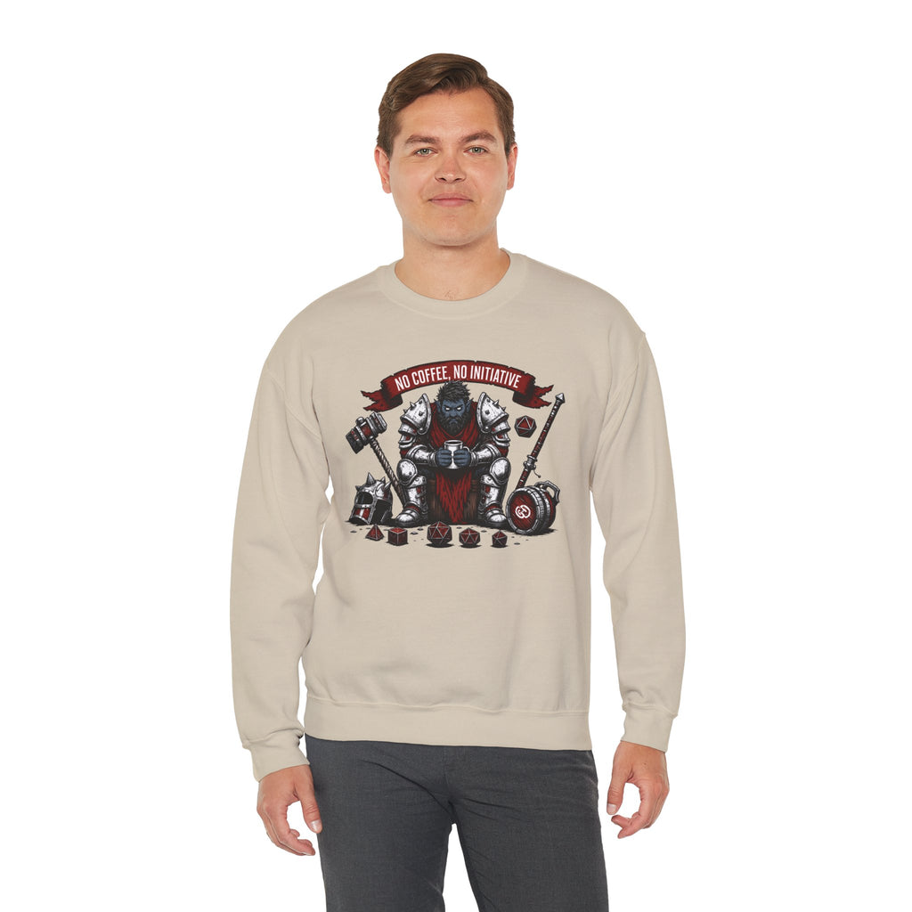 No Coffee, No Initiative | Fantasy RPG Sweatshirt