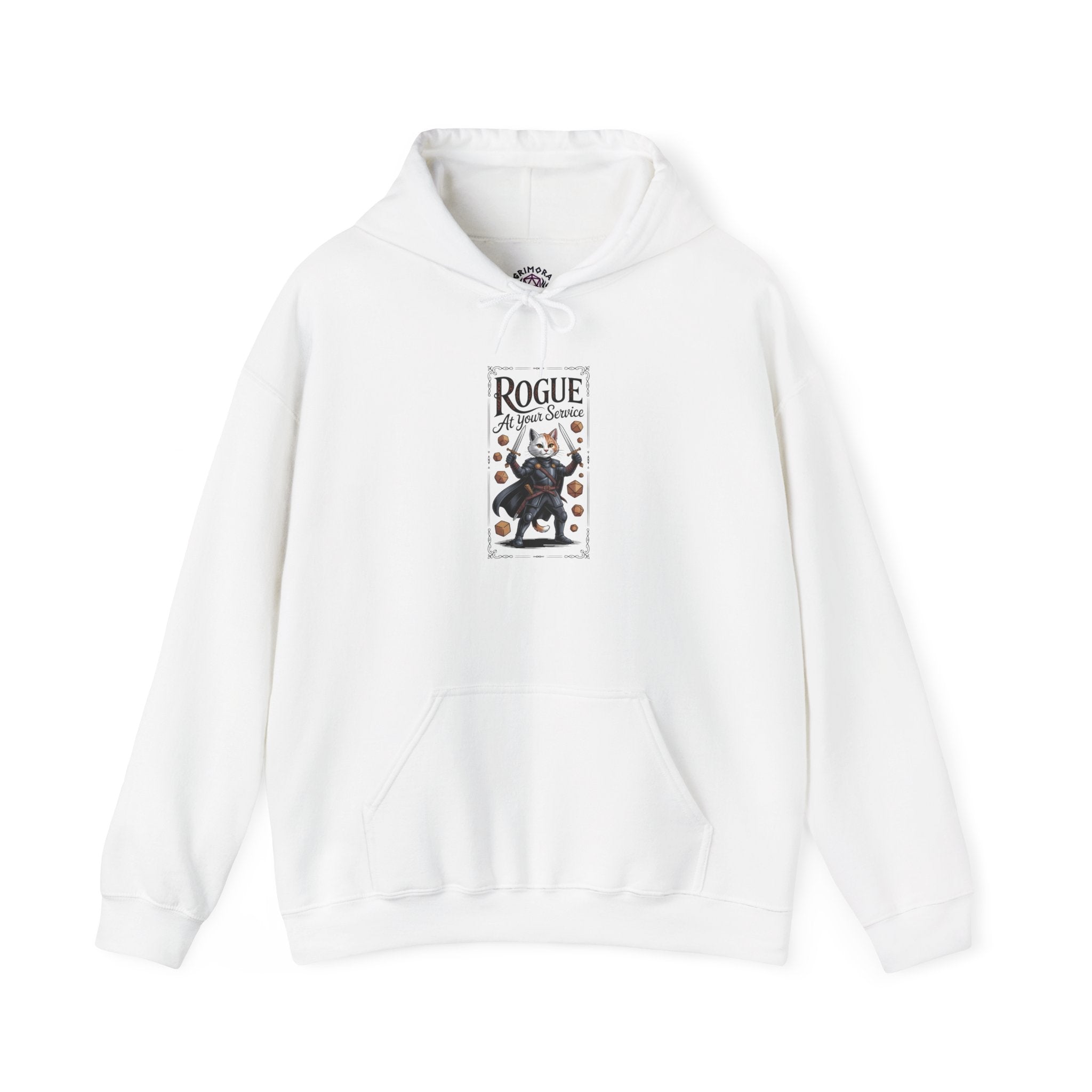 Rogue Cat at Your Serivece D&D Hoodie | Cat Lover RPG Gift