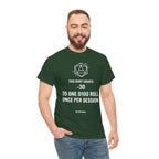 Dice roll minus modifier T-shirt | RPG Personalizable