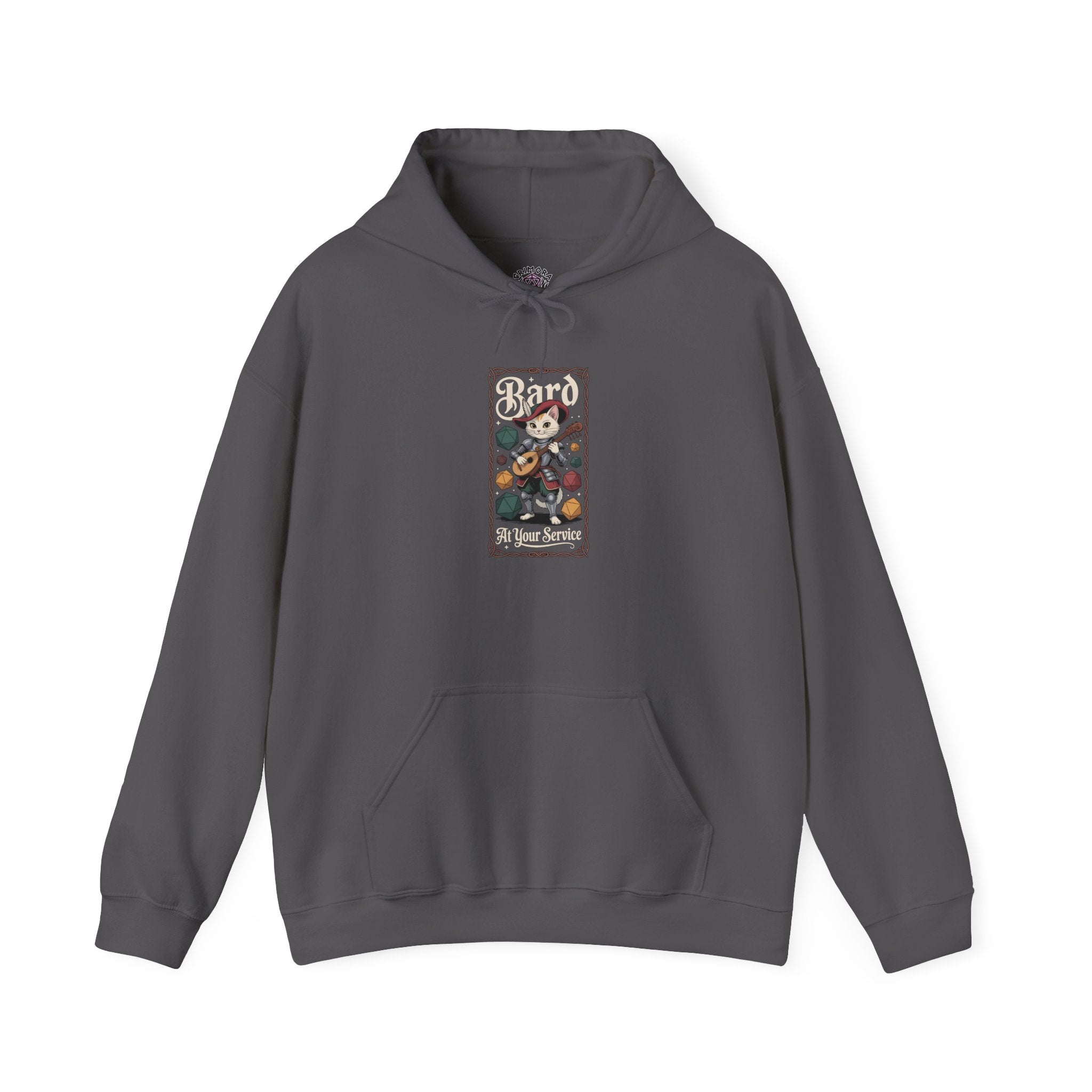 Bard Cat at Your Serivece D&D Hoodie | Cat Lover RPG Gift