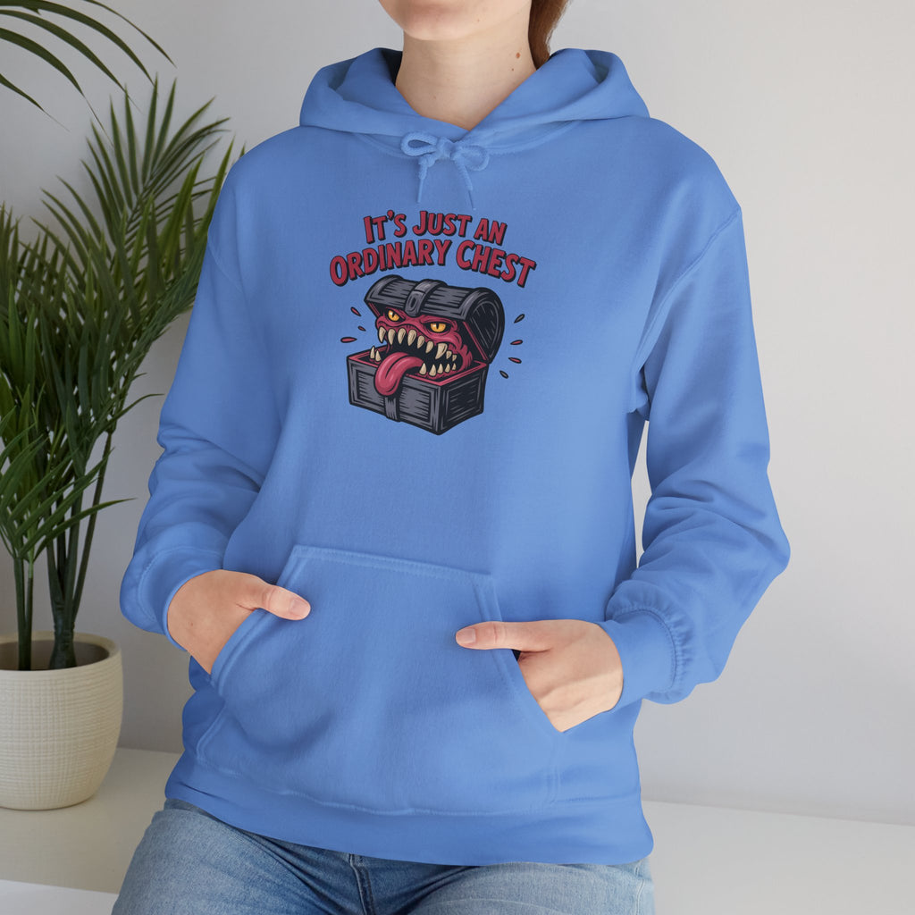 "It's Just An Ordinary Chest" — Mimic monster Hoodie