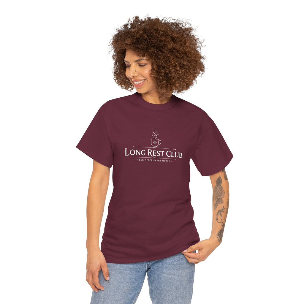 Long Rest Club – Est. After Every Quest | Fantasy RPG T-shirt