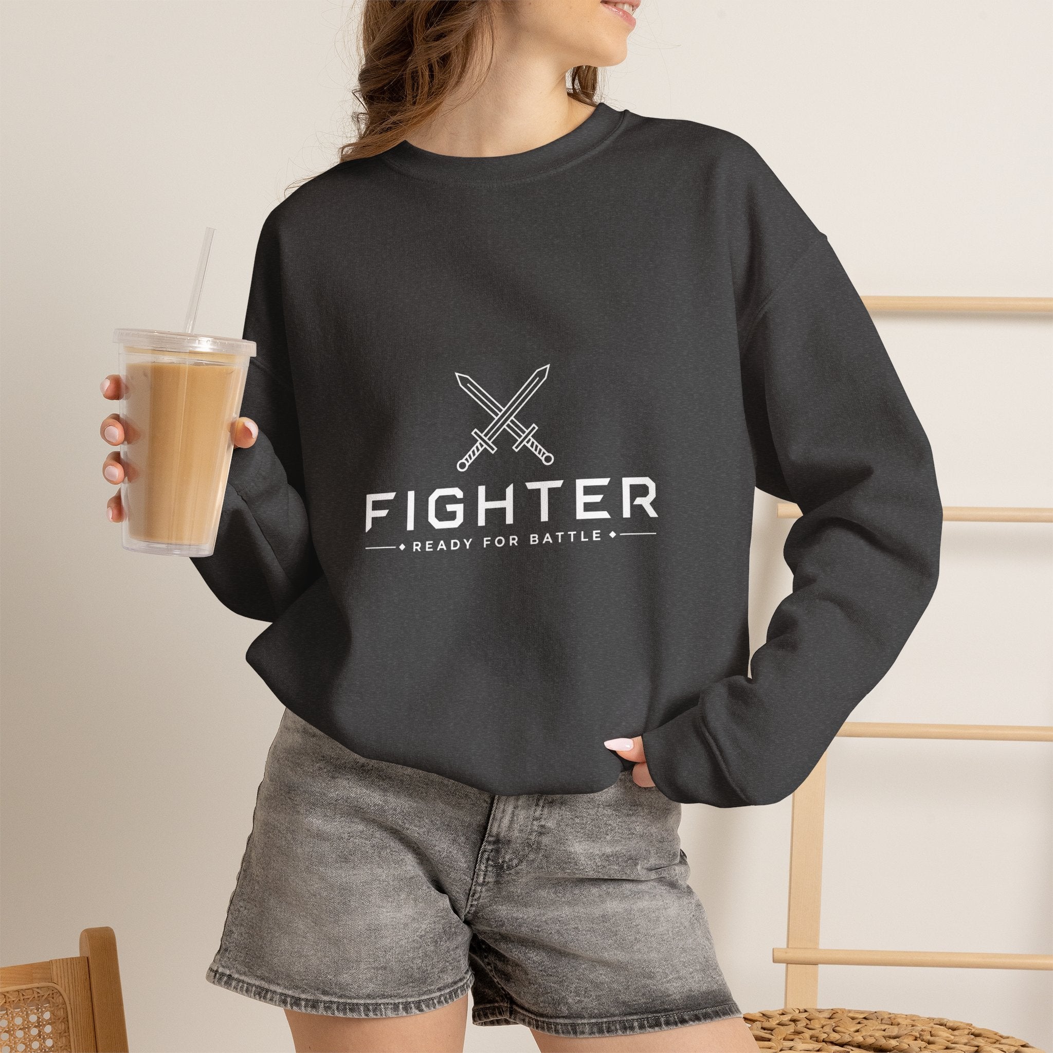 Fighter – Ready for Battle | DnD class Sweatshirt