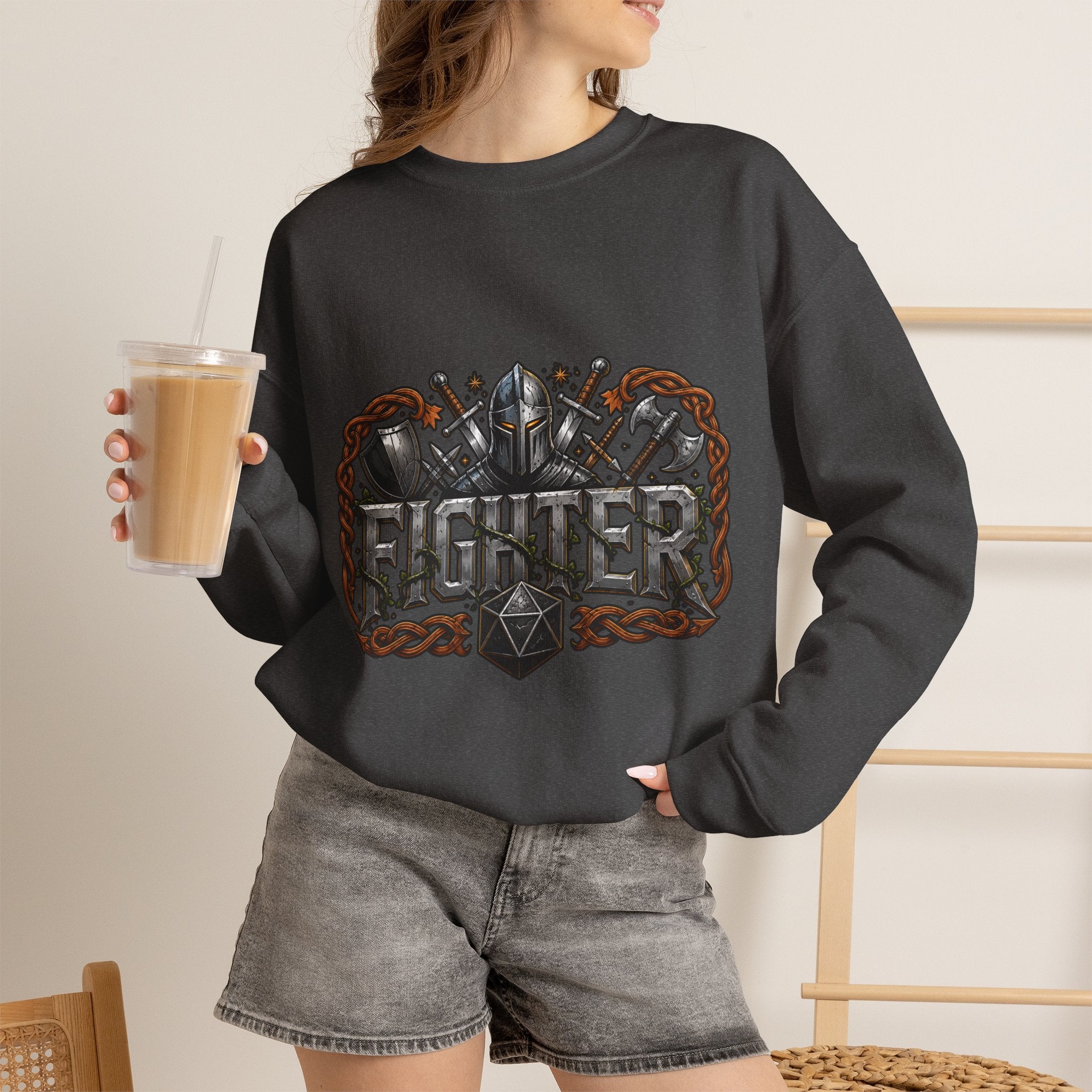 Fighter – Ready for Battle | DnD class Sweatshirt
