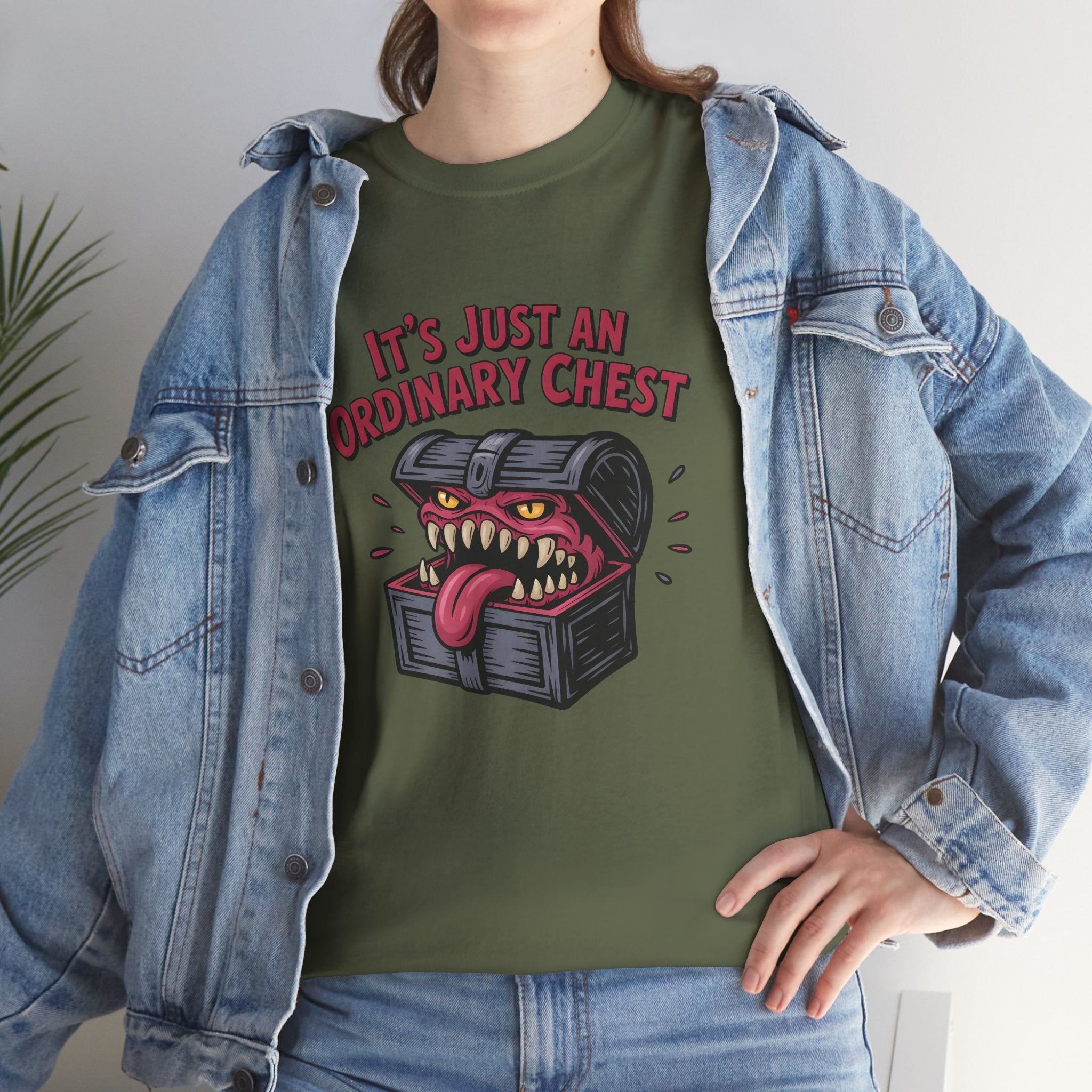 "It's Just An Ordinary Chest" — Mimic monster T-shirt
