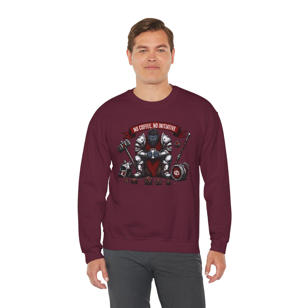 No Coffee, No Initiative | Fantasy RPG Sweatshirt