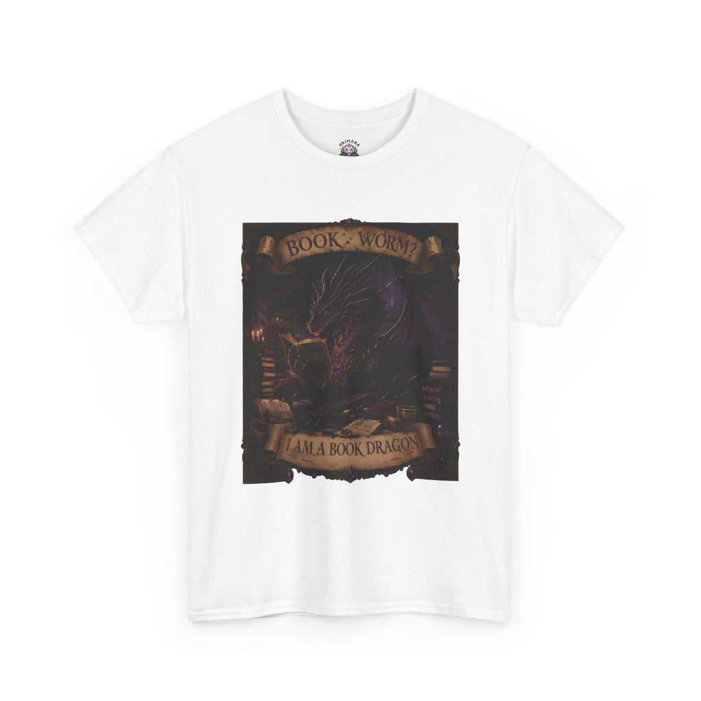 Book Worm? I Am a Book Dragon, Fantasy Reader T-shirt